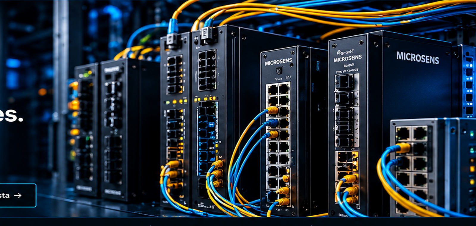 Switches industriales y conectividad de fibra óptica MICROSENS