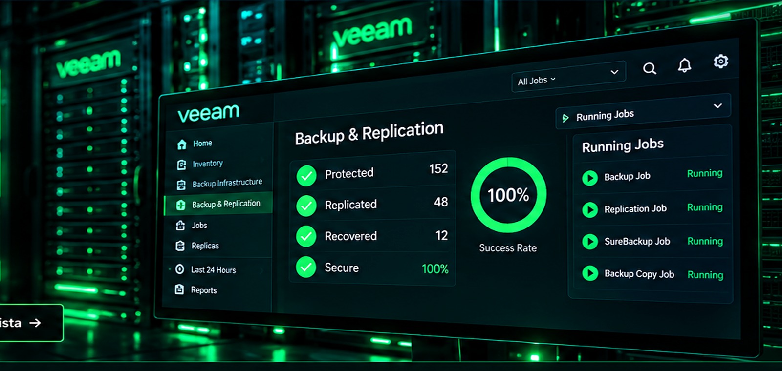 Infraestructura de protección de datos y backup Veeam